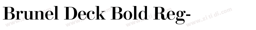 Brunel Deck Bold Reg字体转换